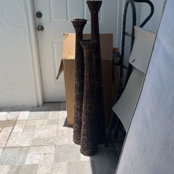 3pc  Outdoor Candle Holders