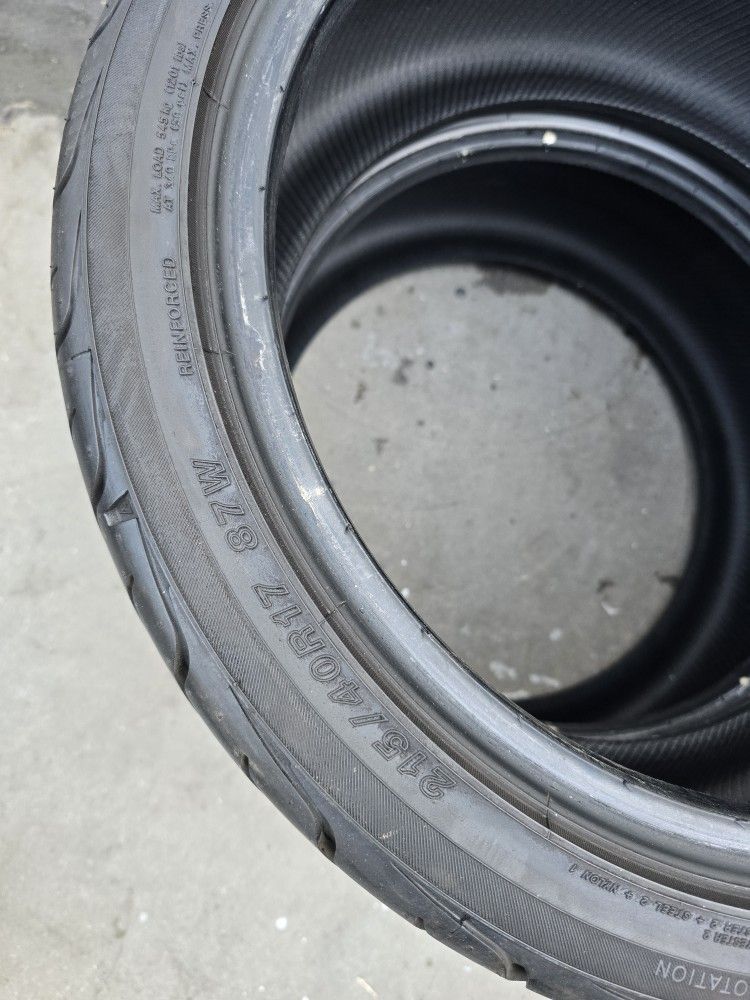 2) 215 40 17 Yokohama Tires