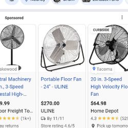 24" Floor Fan