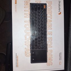 ProtoArc Foldable Bluetooth Keyboard With Case And Phone Stand
