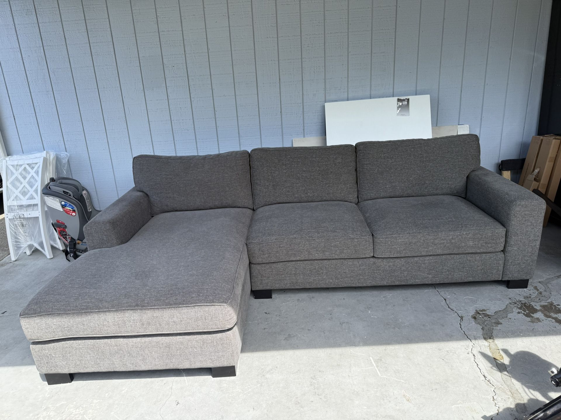 Sectional with right facing Sofa and left facing Chaise