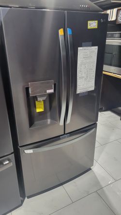 New LG  French REFRIGERATOR In BLACK STAINLESS STEEL
