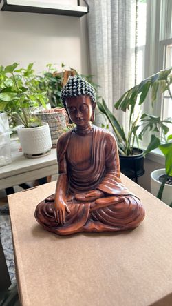 Carved Wood Buddha Statue