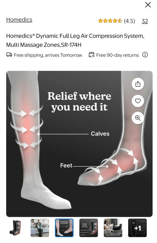 Full Leg Air Compression System Multi Massager