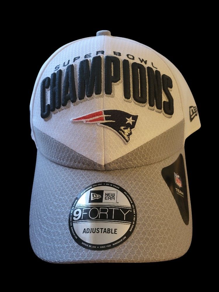 PENDING....NWT Men Ballcap Hat Patriots White Super Bowl LVIII Champions New Era  9FORTY