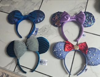 Disney mini backpacks and headbands