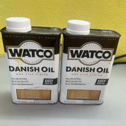 Watco Danish Oil Natural Easy Wipe On, 2 Cans, 1 Pint Each 