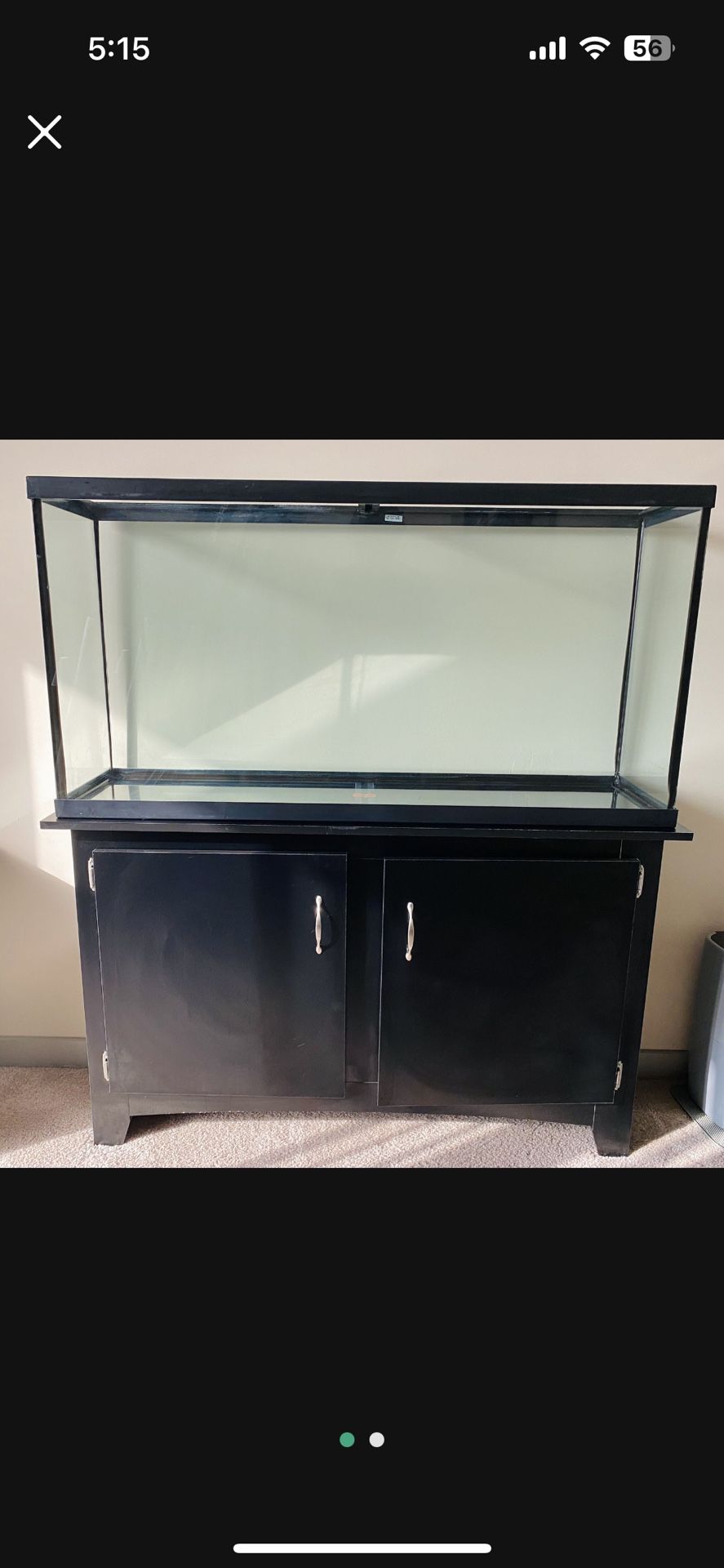 55 Gallon Fish tank With Stand/Cabinet Included