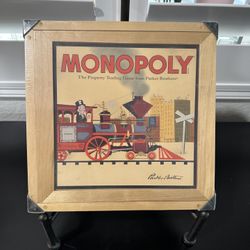 Wooden Box Monopoly 