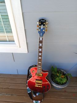 Firefly discontinued color with upgraded bridge humbucker and roller saddle tunomatic bridge