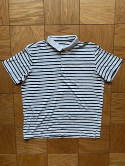 Men's H&M Striped Polo Shirt Size Large