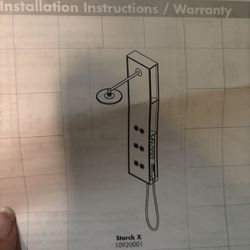 Luxury Waterfall Shower New In Box