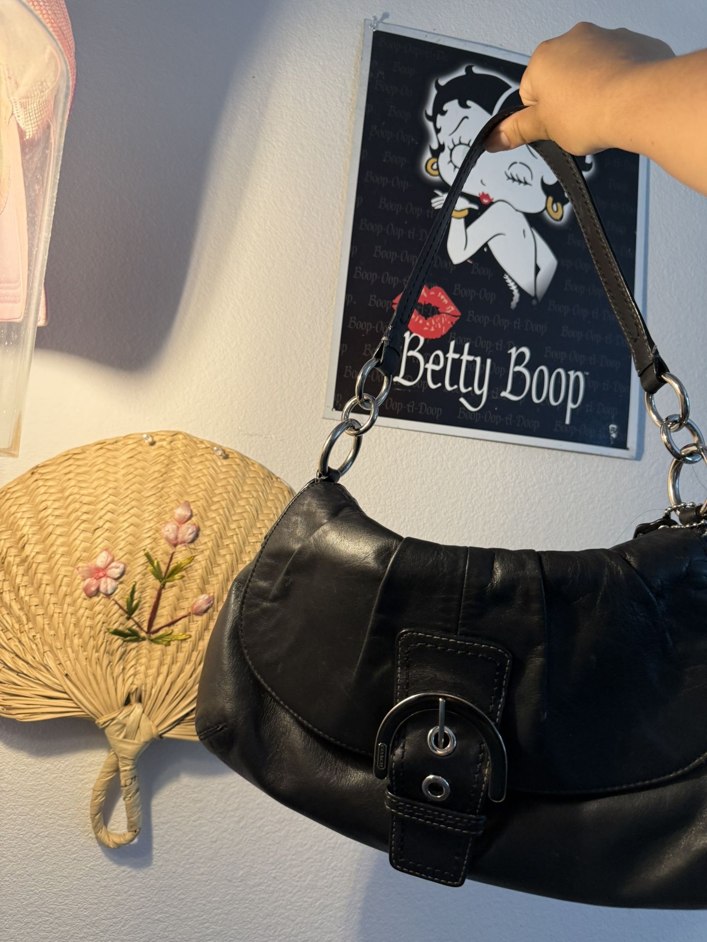 Coach Black Flap Bag