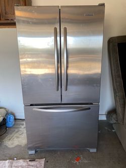 Stainless steel kitchen aid refrigerator