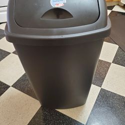 STERILITE Swing Lid Garbage Can, Black Lid & Base, 13.2 gallon /50L for  Sale in Prospect Heights, IL - OfferUp