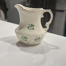 Vintage Carrigcraft Irish Shamrock Creamer Pitcher Made in Ireland