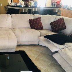 Large Partially Electronic Sectional Couch