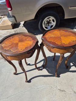 Set of antique side tables