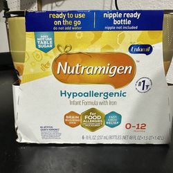 Enfamil Nutramigen Hypoallergenic Ready to Feed Infant Formula - 8 fl oz Each/6ct