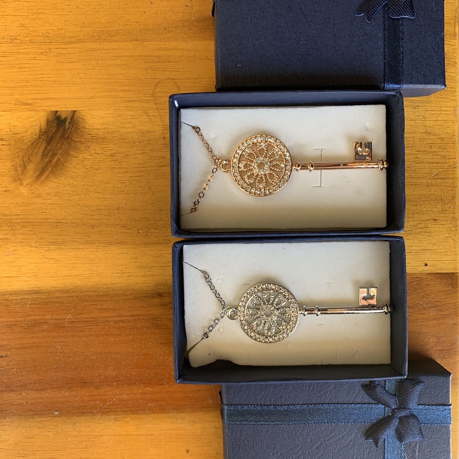 25 Key chain Necklaces (New In Gift Boxes)