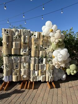 Handmade Book Backdrop Wall – Rustic Vintage Decor