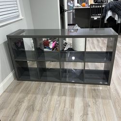 Sturdy Gray TV Stand/Bookshelf