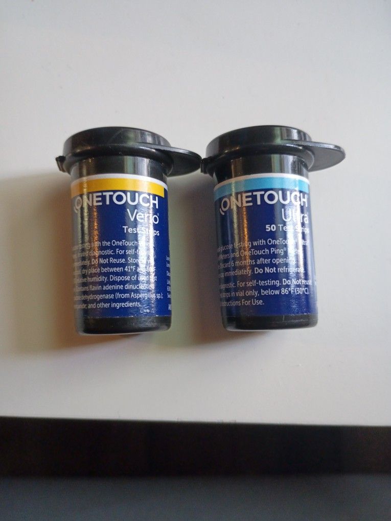 2 Diabetic Test Strips-One Touch ultra & Verio