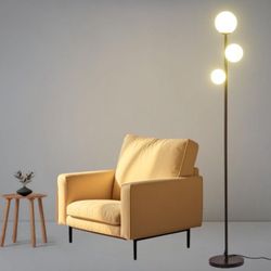 3 Globe Mid Century LED Floor Lamp