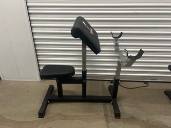 Preacher curl set up