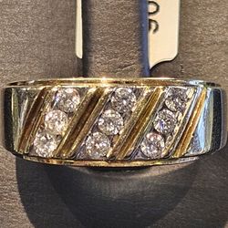 Mens diamond band