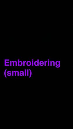 Embroidering