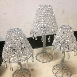 Tea Candle Holders (silver colored)