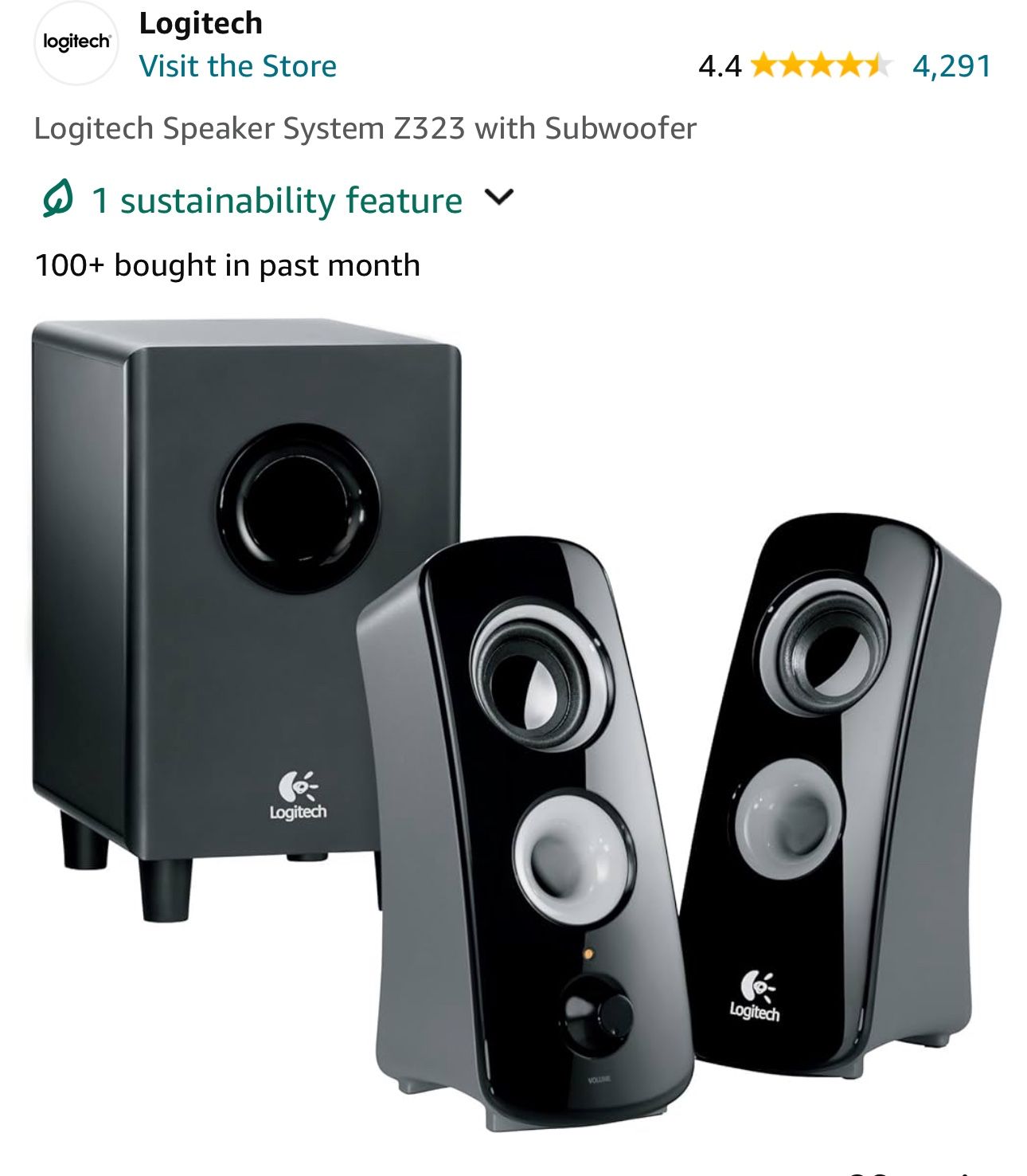 Logitech Speaker System Z323 with Subwoofer [Brand NEW In Box]