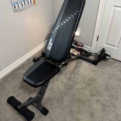 Home Weights & Work Out Bench Set
