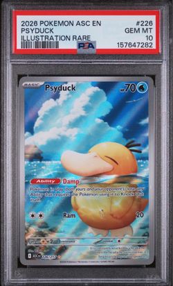 Psyduck Ascended Heros Psa 10 BECKETT 10 POTENTIAL