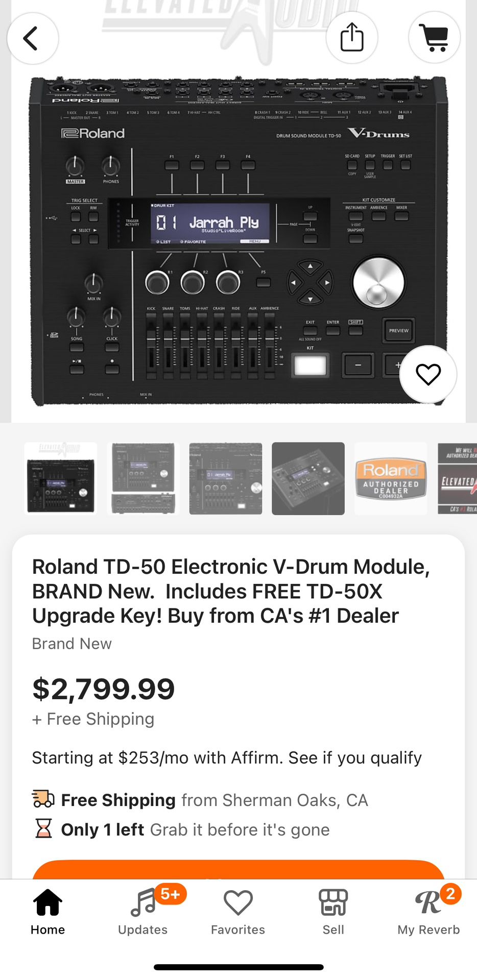 Roland TD50X Drum Module