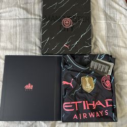 Manchester City 23/24 Authentic Player Jersey Size XL 