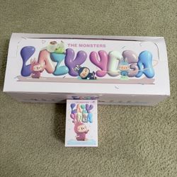 Pop Mart Labubu The Monsters Lazy Yoga Series Figures Sealed Case