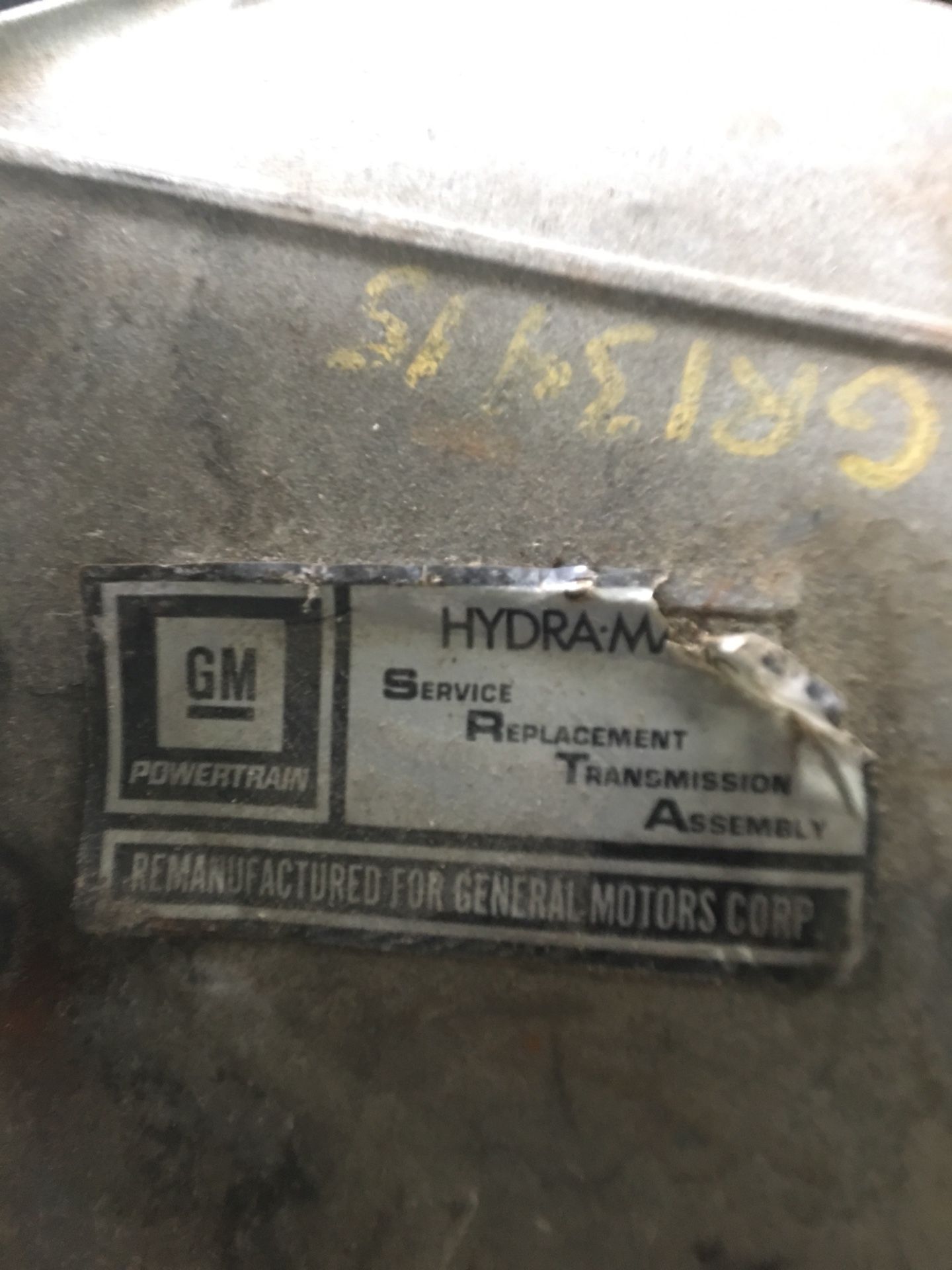 1993 GMC van Automatic Hydra Matic transmission
