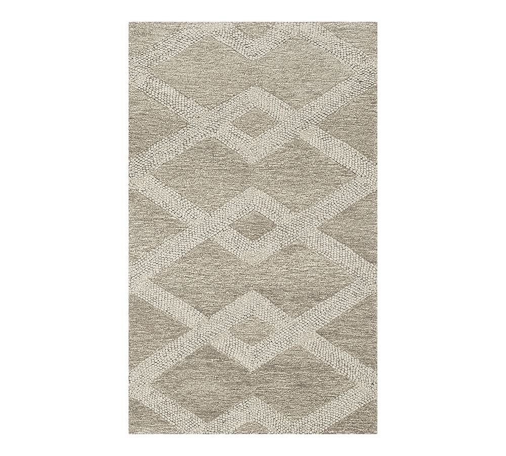 Pottery Barn Chase Tufted Rugs 3x5 and Runner Color Natural for Sale