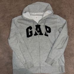 GAP Logo Full-Zip Hoodie Sweatshirt