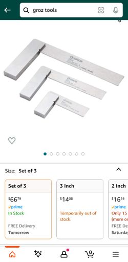 Groz Steel Square Set