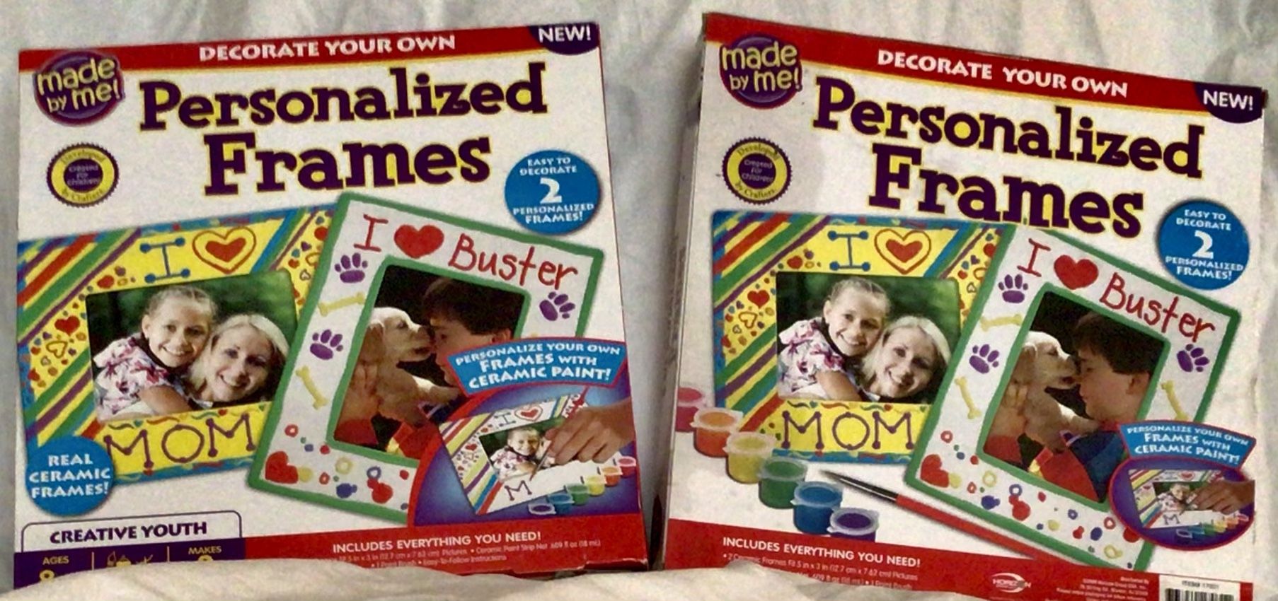 Ceramic Picture frames Great Christmas Presents With Your Child’s Or Animals Picture In Them You Decorate How You Want Them