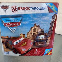 Disney Car 3-D Break Through Puzzle 
