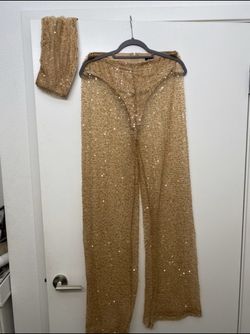 Gold shimmer sequin 2 set 🔥🔥