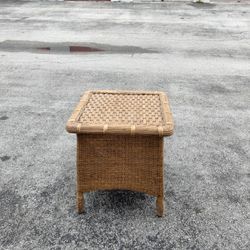 Wicker End Table 