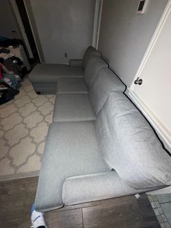 Bassett Gray Sectional Sofa