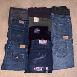 10 Pairs Of Jeans And Pants all size 8