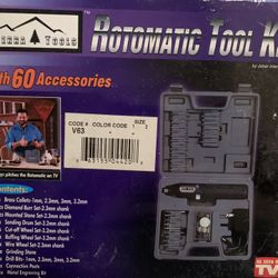  Vintage RotoMatic Tool Kit 60 Pieces Billy Mays As Seen On TV Sierra Tools