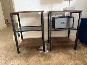 Wooden side tables